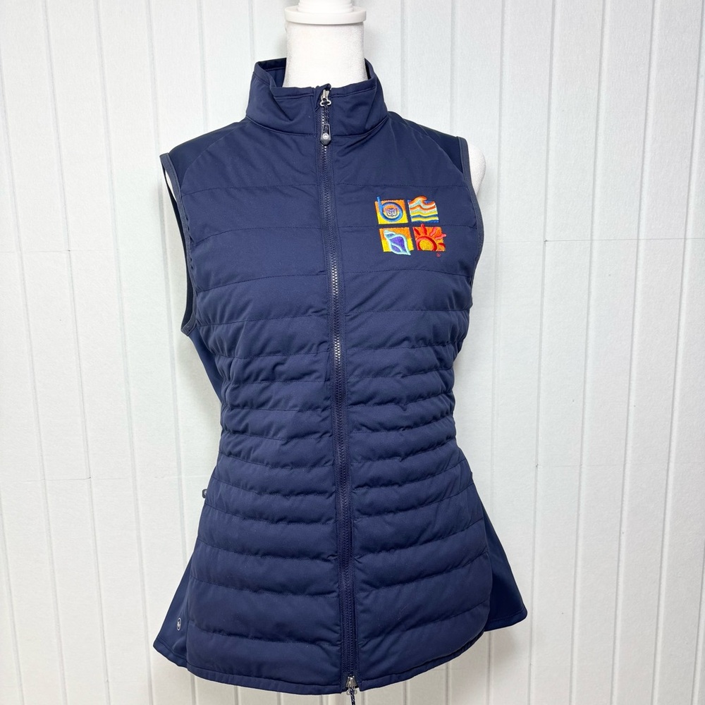PETER MILLAR FUSE ELITE HYBRID QUILTED JACKET‎ VEST embroidered logo Size M